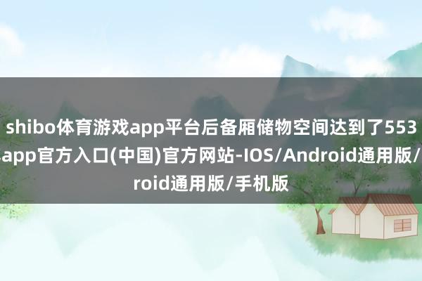 shibo体育游戏app平台后备厢储物空间达到了553L-万博app官方入口(中国)官方网站-IOS/Android通用版/手机版