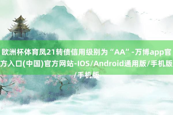欧洲杯体育凤21转债信用级别为“AA”-万博app官方入口(中国)官方网站-IOS/Android通用版/手机版