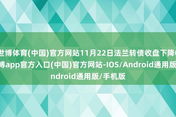 世博体育(中国)官方网站11月22日法兰转债收盘下降0.9%-万博app官方入口(中国)官方网站-IOS/Android通用版/手机版