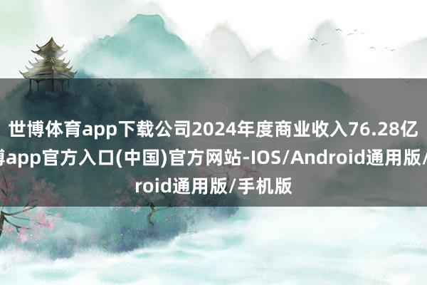 世博体育app下载公司2024年度商业收入76.28亿元-万博app官方入口(中国)官方网站-IOS/Android通用版/手机版