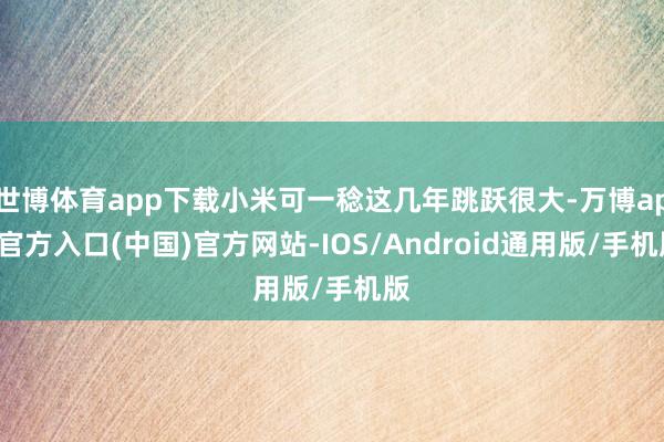 世博体育app下载小米可一稔这几年跳跃很大-万博app官方入口(中国)官方网站-IOS/Android通用版/手机版