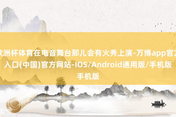 欧洲杯体育在电音舞台那儿会有火秀上演-万博app官方入口(中国)官方网站-IOS/Android通用版/手机版