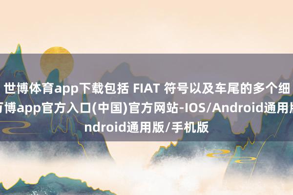 世博体育app下载包括 FIAT 符号以及车尾的多个细节印花-万博app官方入口(中国)官方网站-IOS/Android通用版/手机版