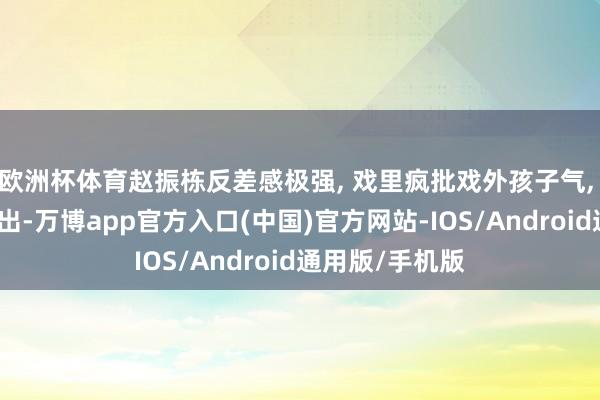 欧洲杯体育赵振栋反差感极强, 戏里疯批戏外孩子气, 怪不得爆款频出-万博app官方入口(中国)官方网站-IOS/Android通用版/手机版