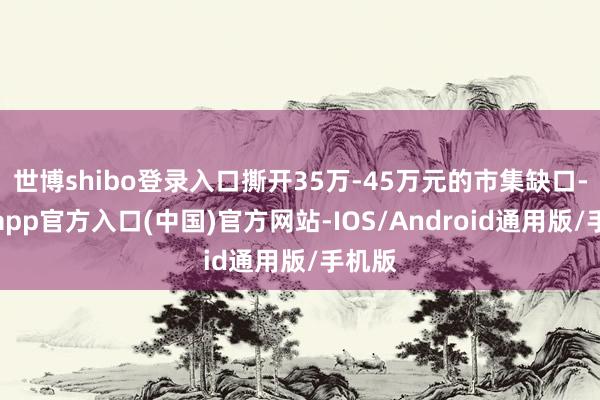 世博shibo登录入口撕开35万-45万元的市集缺口-万博app官方入口(中国)官方网站-IOS/Android通用版/手机版