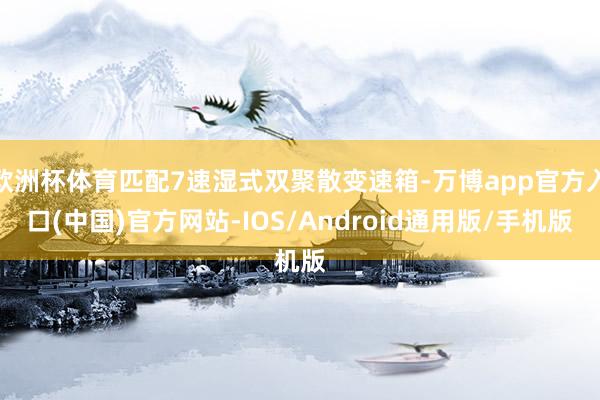 欧洲杯体育匹配7速湿式双聚散变速箱-万博app官方入口(中国)官方网站-IOS/Android通用版/手机版
