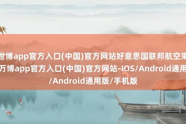 世博app官方入口(中国)官方网站好意思国联邦航空束缚局暗示-万博app官方入口(中国)官方网站-IOS/Android通用版/手机版