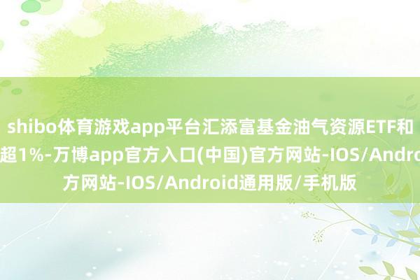 shibo体育游戏app平台汇添富基金油气资源ETF和油气ETF博时均涨超1%-万博app官方入口(中国)官方网站-IOS/Android通用版/手机版