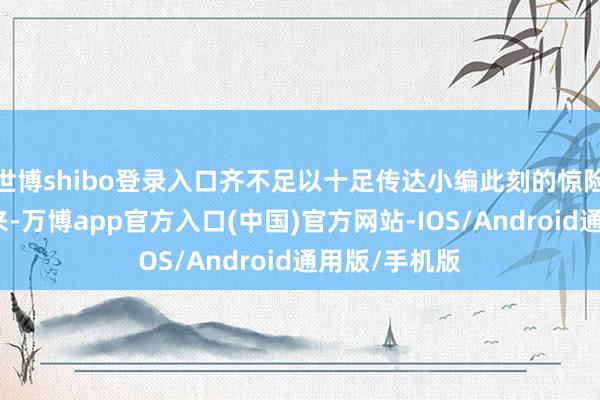 世博shibo登录入口齐不足以十足传达小编此刻的惊险激情！接下来-万博app官方入口(中国)官方网站-IOS/Android通用版/手机版