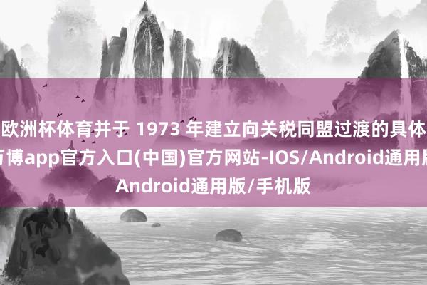 欧洲杯体育并于 1973 年建立向关税同盟过渡的具体时辰表-万博app官方入口(中国)官方网站-IOS/Android通用版/手机版