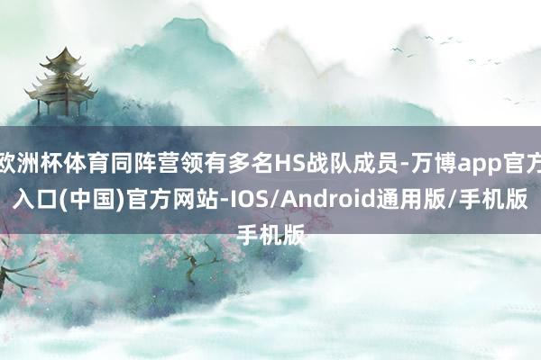 欧洲杯体育同阵营领有多名HS战队成员-万博app官方入口(中国)官方网站-IOS/Android通用版/手机版