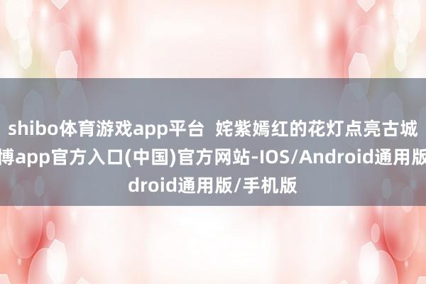 shibo体育游戏app平台  姹紫嫣红的花灯点亮古城街巷-万博app官方入口(中国)官方网站-IOS/Android通用版/手机版