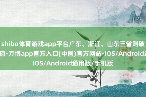 shibo体育游戏app平台广东、浙江、山东三省则破费了最多的门窗-万博app官方入口(中国)官方网站-IOS/Android通用版/手机版