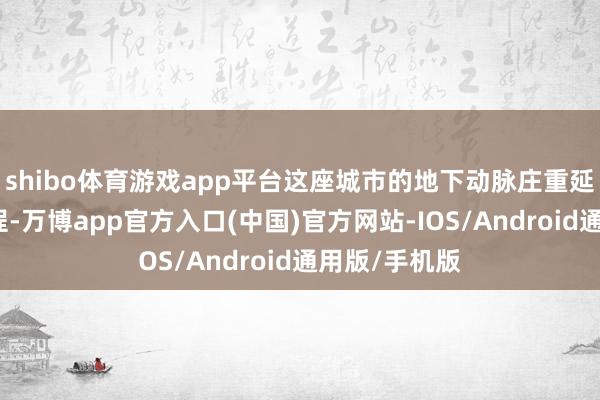 shibo体育游戏app平台这座城市的地下动脉庄重延迟至新的里程-万博app官方入口(中国)官方网站-IOS/Android通用版/手机版