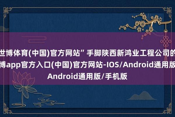 世博体育(中国)官方网站”手脚陕西新鸿业工程公司的老总-万博app官方入口(中国)官方网站-IOS/Android通用版/手机版