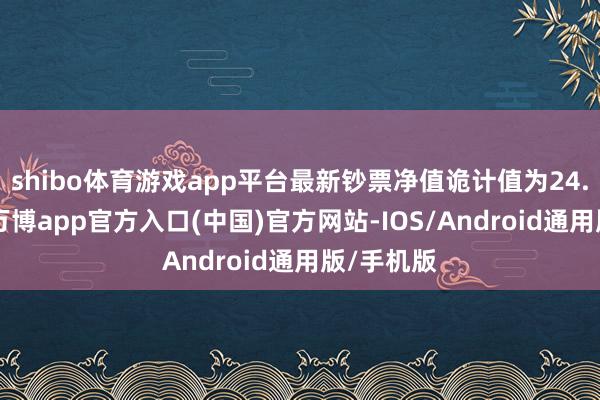 shibo体育游戏app平台最新钞票净值诡计值为24.62亿元-万博app官方入口(中国)官方网站-IOS/Android通用版/手机版