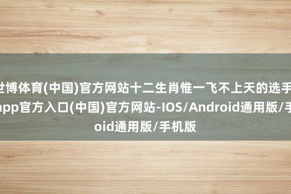 世博体育(中国)官方网站十二生肖惟一飞不上天的选手-万博app官方入口(中国)官方网站-IOS/Android通用版/手机版