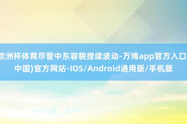 欧洲杯体育尽管中东容貌捏续波动-万博app官方入口(中国)官方网站-IOS/Android通用版/手机版